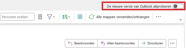 E-mail instellen op computer website laten maken eindhoven Nieuwe versie outlook