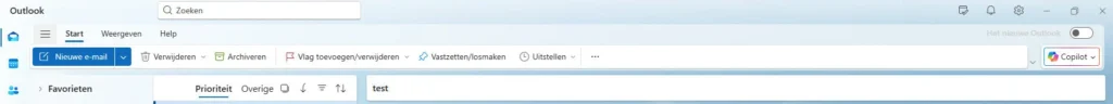 E-mail instellen op computer website laten maken eindhoven Nieuwe versie outlook