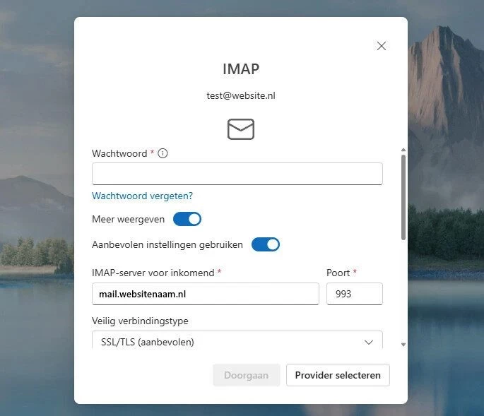 E-mail instellen op computer website laten maken eindhoven mail instellen