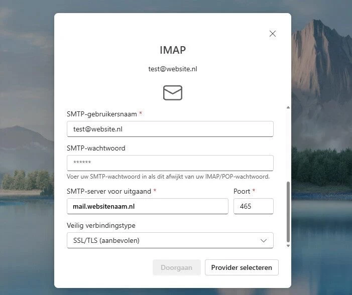 E-mail instellen op computer website laten maken eindhoven wachtwoord en poort 22a website laten maken eindhoven