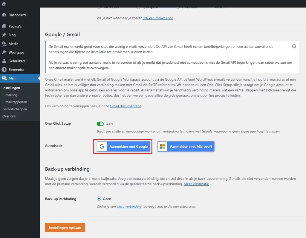 Hoe koppel ik Google of Microsoft aan mijn formulieren website laten maken eindhoven smtp3 website laten maken eindhoven