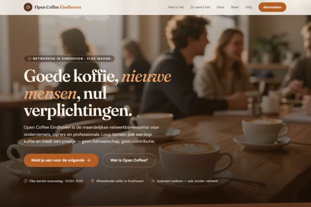 klant open coffee eindhoven